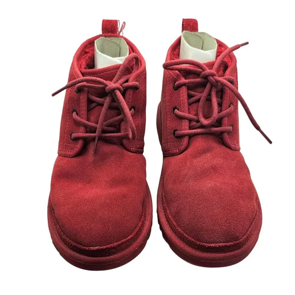 UGG Mens Red Neumel Suede Heritage Chukka Classic Boots